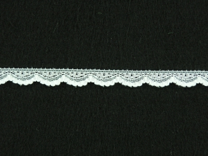 .375 inch Flat Lace, White (100 yards) 2898 White MADE IN USA